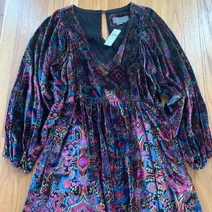 NWT Anthropologie crushed velvet dress